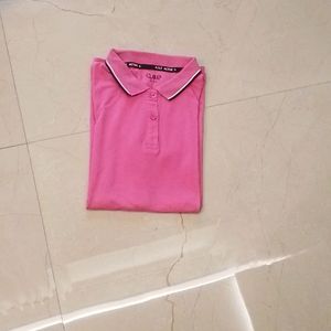 Pink Collared T Shirt