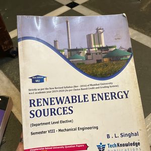 Renewable Energy Sources Textbook For Engineering