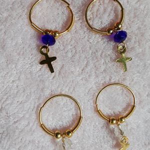 🆕Set Of 2 Cross Earrings