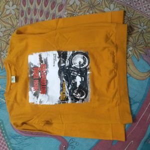 Yellow Colour tshirt With Print