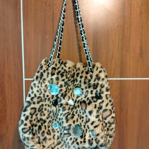 Animal Print Furr Bag