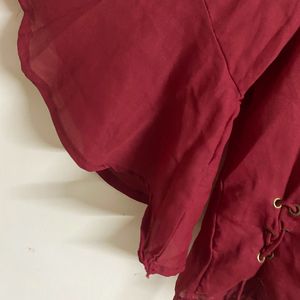 Maroon Stylish Top