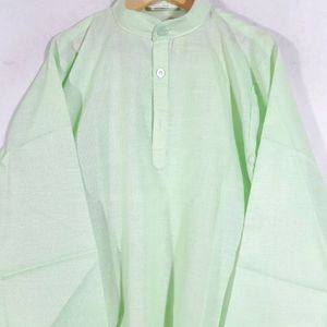 Fluorescent Green Kurta Set For Boys