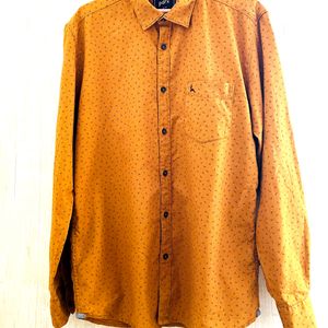 Mustard Color Full Shirt For Men