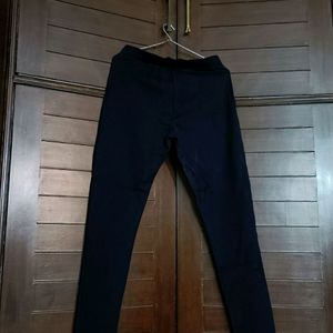 STOP Brand Solid Blue Skinny Fit Formal Tregging