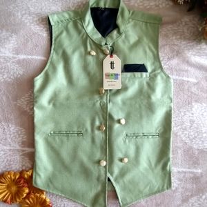 🆕Smart Waistcoat and Shirt Setfor10-11 Years Boys