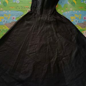 Black Silk Gown Dress