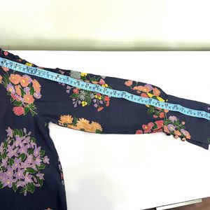 Zara Blue Floral Top