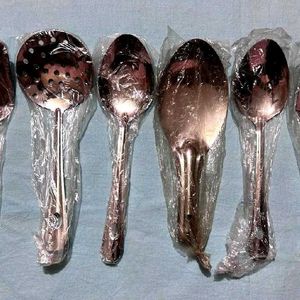 Combo Of 6 Small Serving Spoon (Spatula)