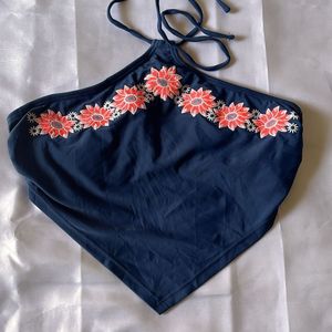 Embroidered Beach Top