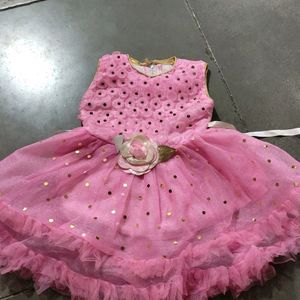 Pink Colour Beautiful Frock