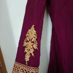 Beautiful Burgundy Anarkali