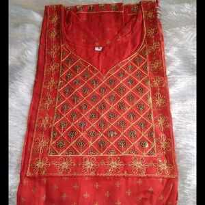 Short Kurti Red Colour