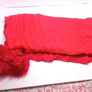 AHMADUN BRAND NEW Red Dupatta Rayon