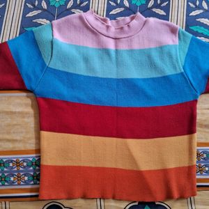 Stripped Multicolour Tshirt