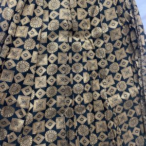 Gold And Black Lehnga Choli