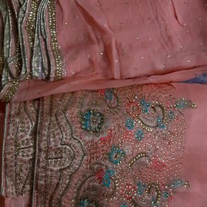 Karwachauth Special Pure Upada Cutdana Work Suit