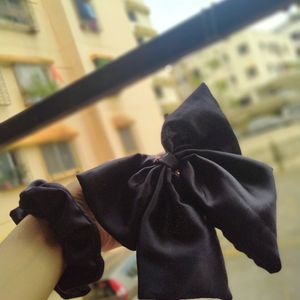 Hair Bow Clip || Scrunchie