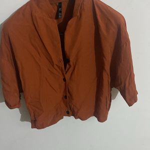 Rust Orange New Top From Zara !!