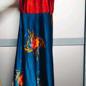 Red N Blue Long Gown