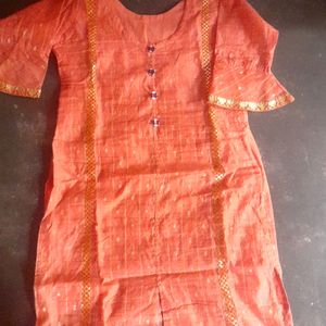 Peach Color Kurti