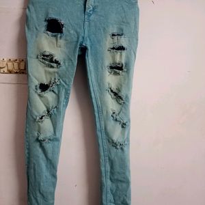 Ripped Blue Jeans