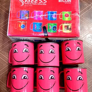 Shree Stainless Steal Cup ( 6 Pcs Set)