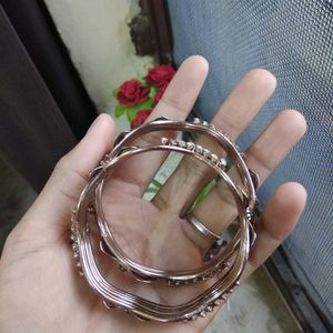 Pair of Rose gold kade