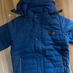 Brand new Mens jacket blue colour with hood