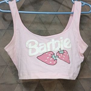 Babypink Barbie Tank Crop Top