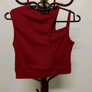 New Wine Red Tank Top