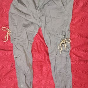 Grey Cargo Pant For Men