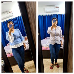 At 80 rs/- Two beautiful blue tops