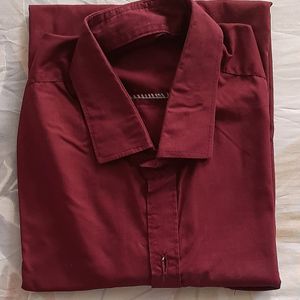 Maroon Formal Cotton Shirt