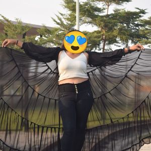 Black Flared Shrug Style