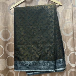 Brown Blackish Saree