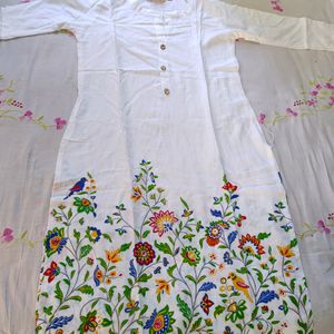 White Kurti & Palazzo Set