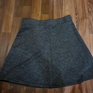 Korean Aesthetic Grey Short Skirt