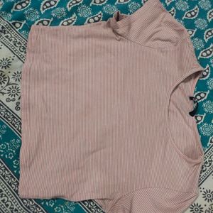 Peach Crop Top