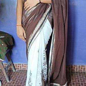 Coffee + Cream Combination 😊Saree