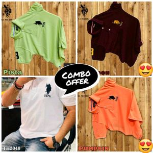 Basic Polo T-shirt -: Four Piece Combo