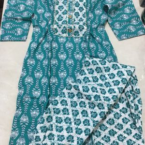 Brand New Cotton Kurti With Pant