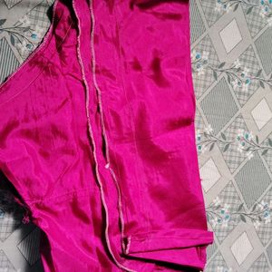 Pink Anarkali Suit Chudidar And Dupatta