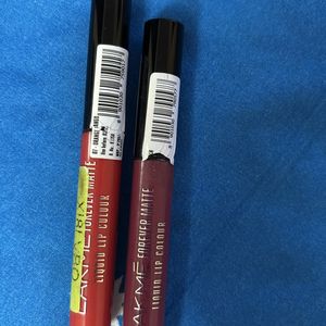 Lakme Set Of 2 Liquid Matte Lipsticks