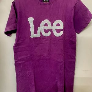 Purple Colour Half Sleeve T Shirt Men