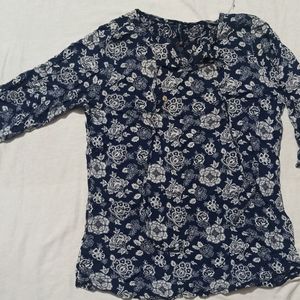 3/4th Sleeve Blue Tunic