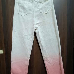 Pink 🩷 Tie Dye Baggy Jeans For Girls