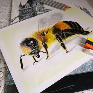 Honey Bee 🐝 Painting