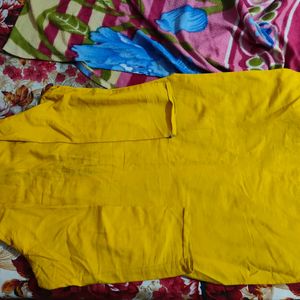 Yellow Black Kollar Kurta