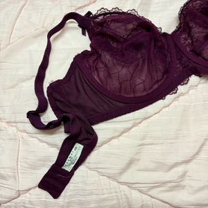 New Never Used Enamor Bra-Purple